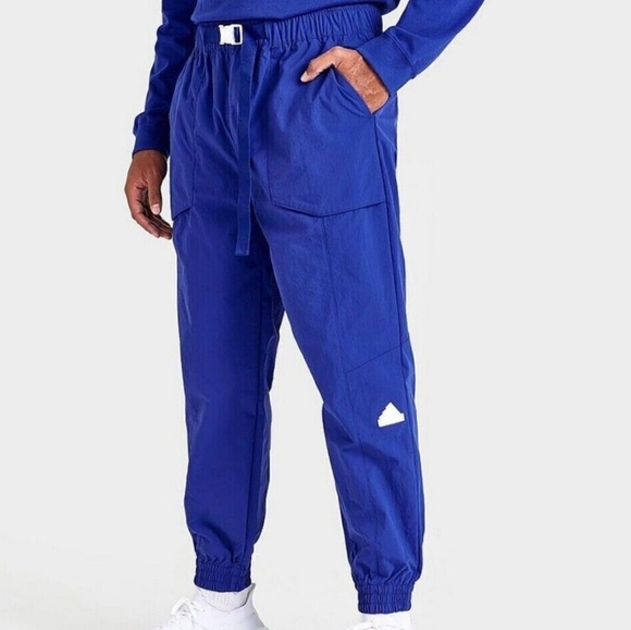Adidas Men's Cargo Tracksuit Bottoms Sportswear Lucid Blue xs - Picture 5 of 5